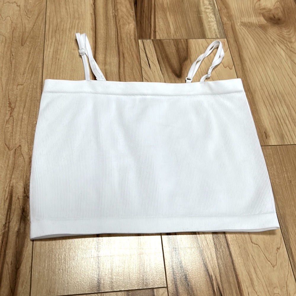 NWOT White Cropped Tank